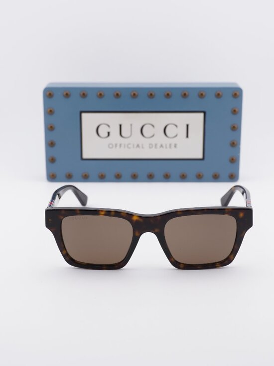 Gucci GG1889S 002 Square Sunglasses - Havana / Brown main image 7
